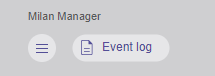 Event log button with gray background